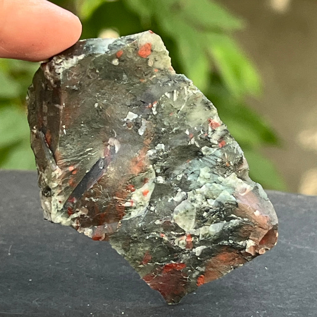 Seftonit piatra sangelui bruta model 13, pietre semipretioase - druzy.ro 3 