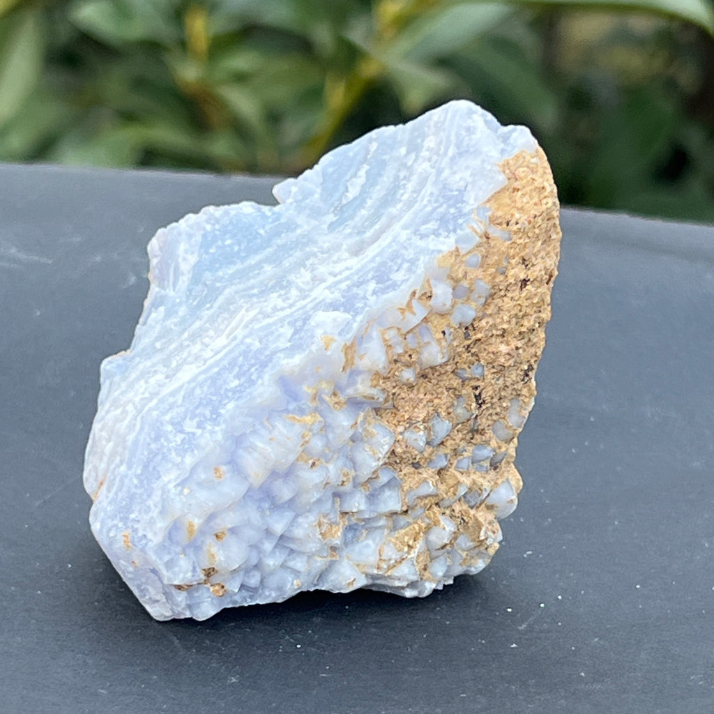 Calcedonie albastra /blue lace/ agat albastru piatra bruta m20, pietre semipretioase - druzy.ro 7 