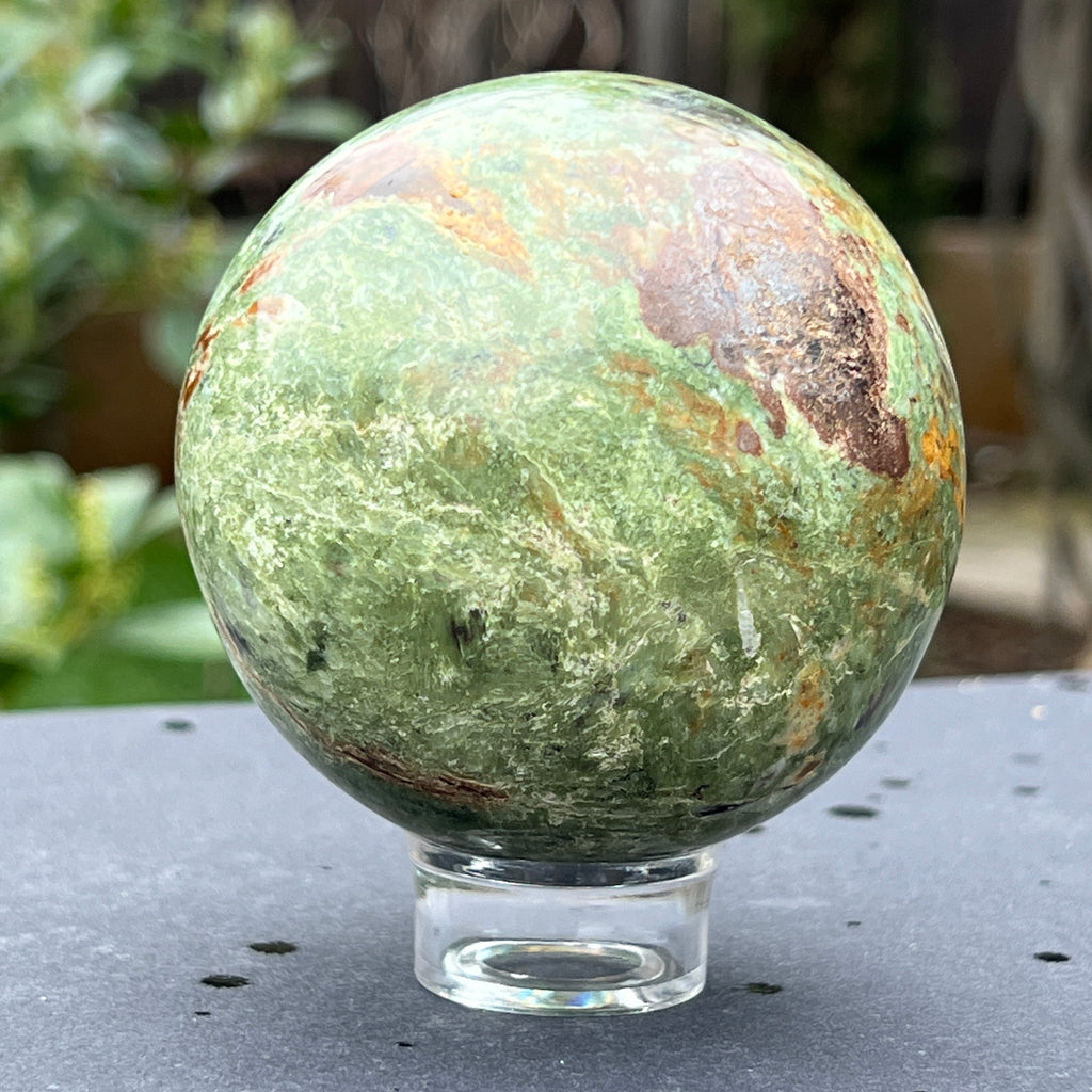 Crisopraz sfera m7, pietre semipretioase - druzy.ro 1 