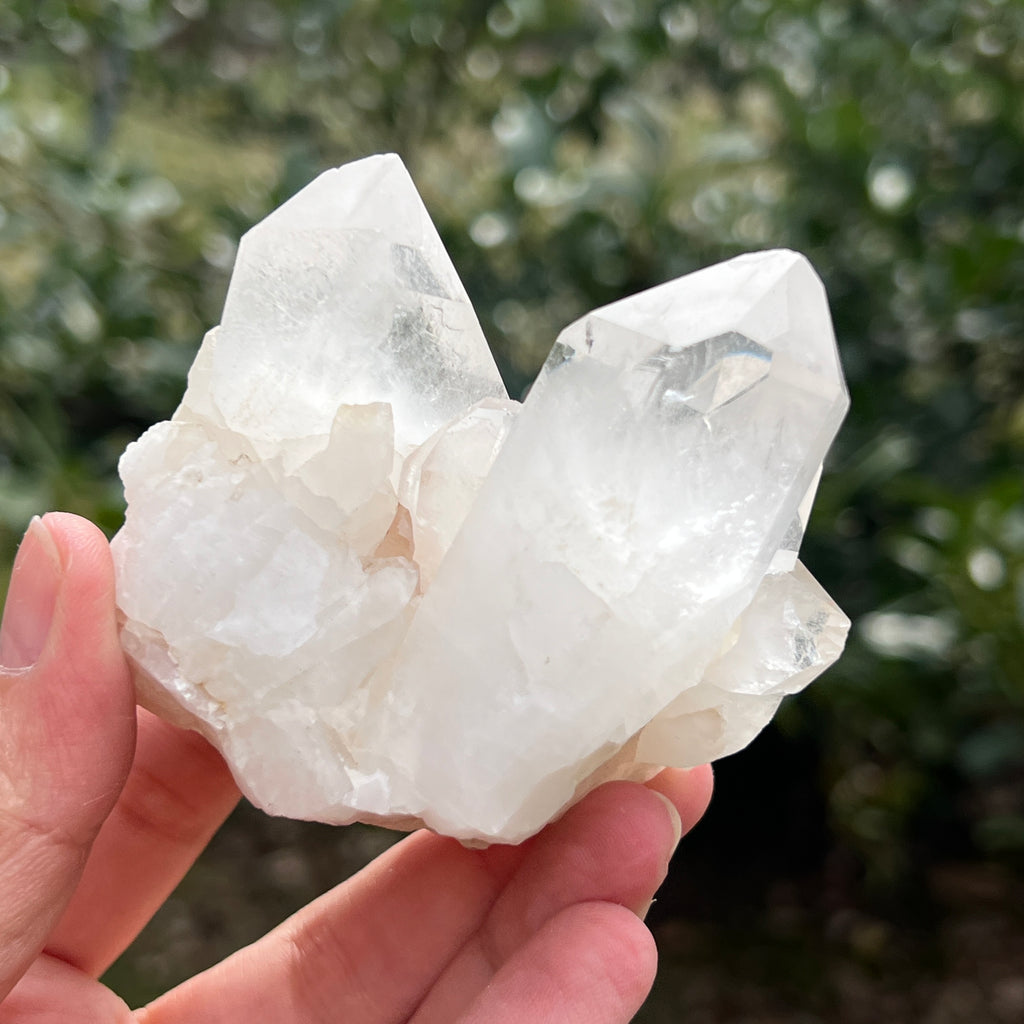 Varf cuart incolor natural, floare de mina L28, pietre semipretioase - druzy.ro 8 