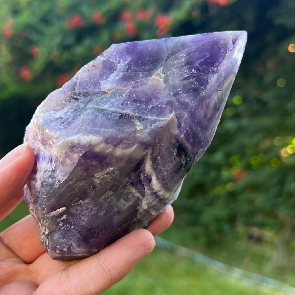 Varf ametist chevron model L3, pietre semipretioase - druzy.ro 2 