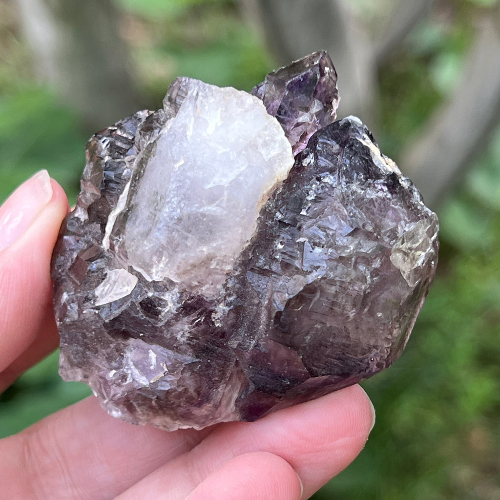 Cuart fumuriu generator/varf mina Brandberg | Model L9, pietre semipretioase - druzy.ro 5 