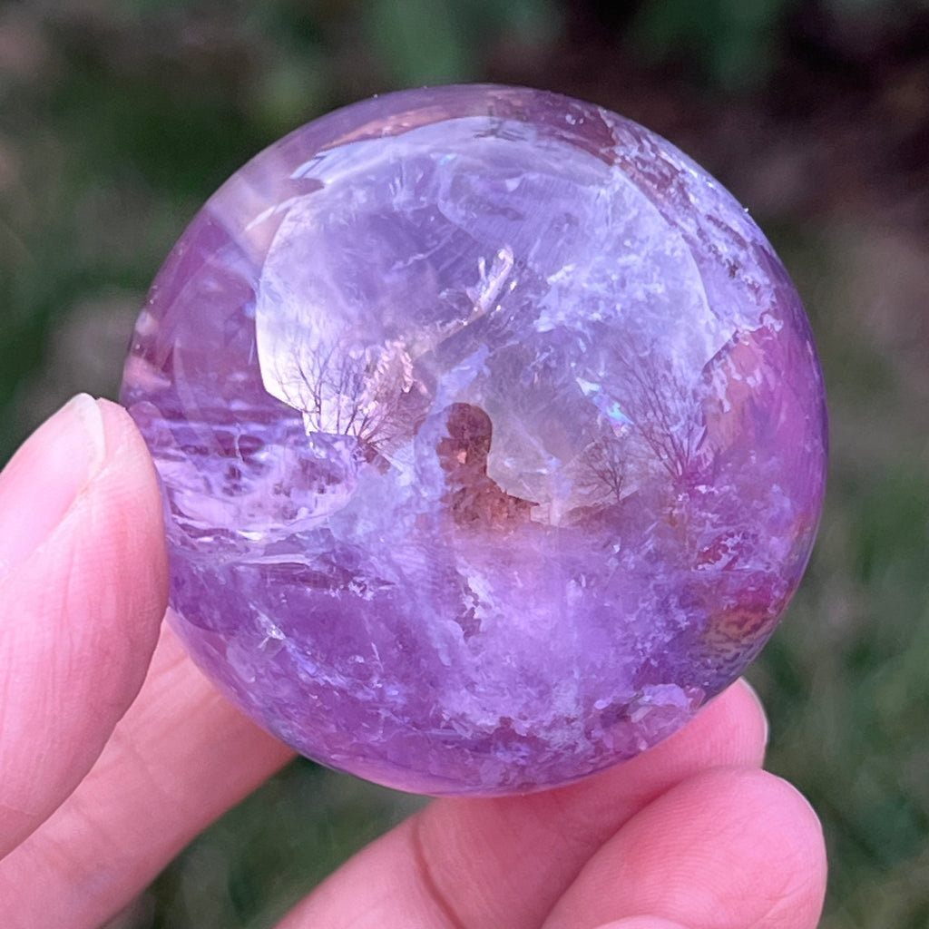 Sfera ametist AA din Brazilia model 4, pietre semipretioase - druzy.ro 12 