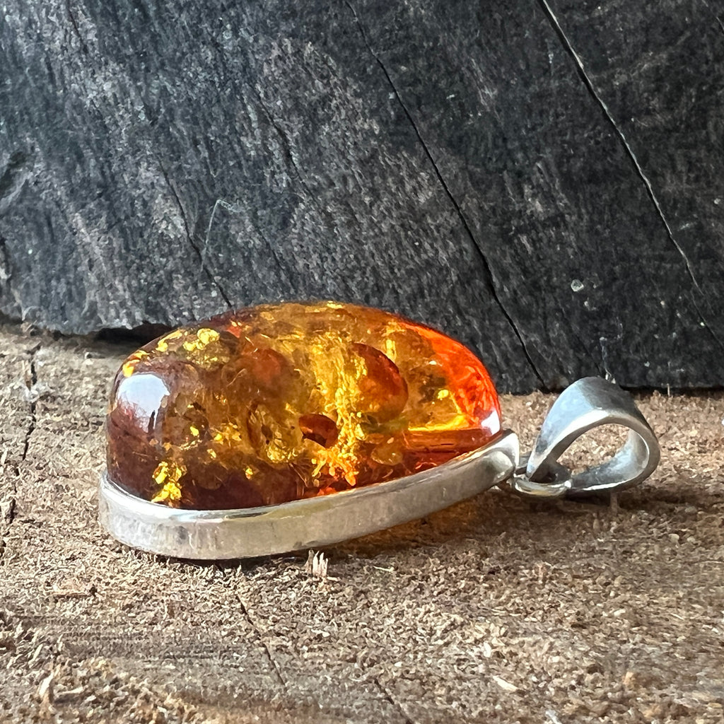 Pandantiv argint cu chihlimbar Amber9, pietre semipretioase - druzy.ro 2 