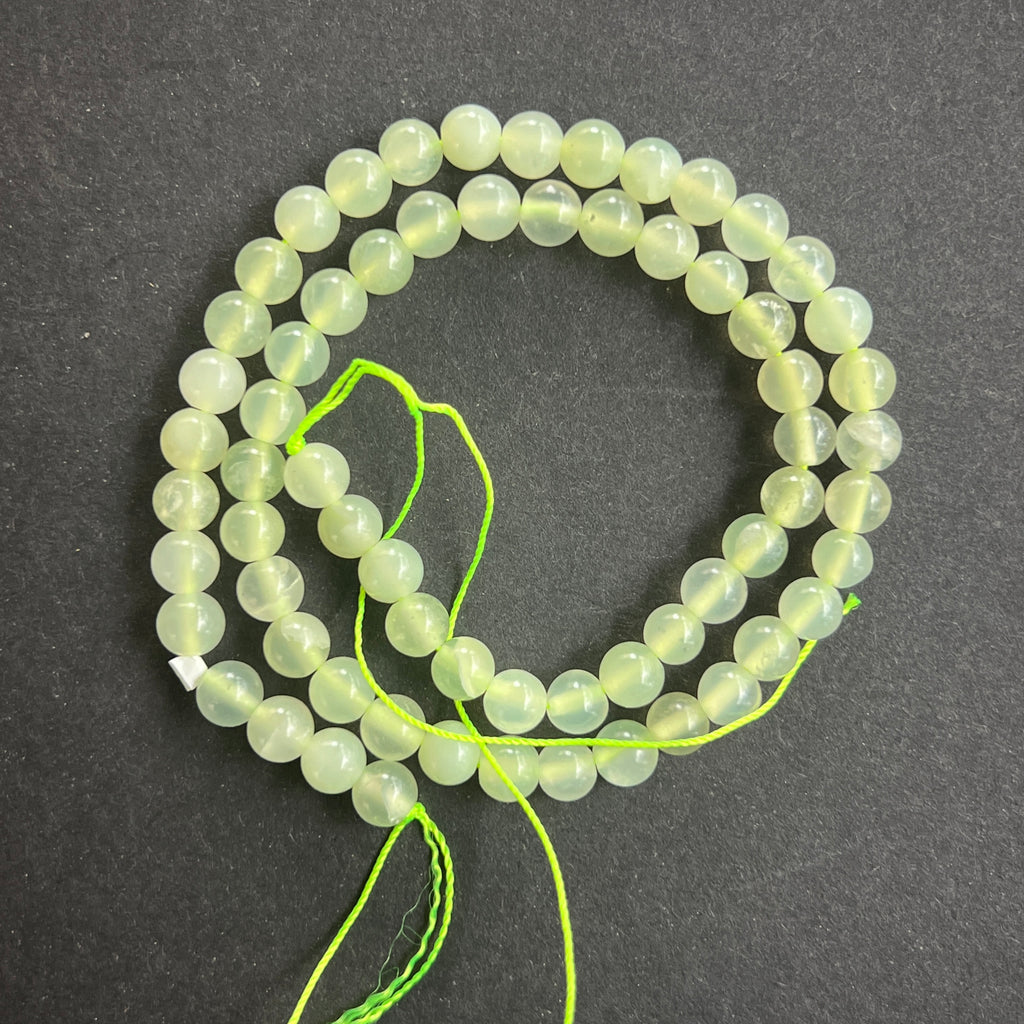 Sirag margele pietre semipretioase sfere JAD VERDE "NEW JADE", pietre semipretioase - druzy.ro 5 