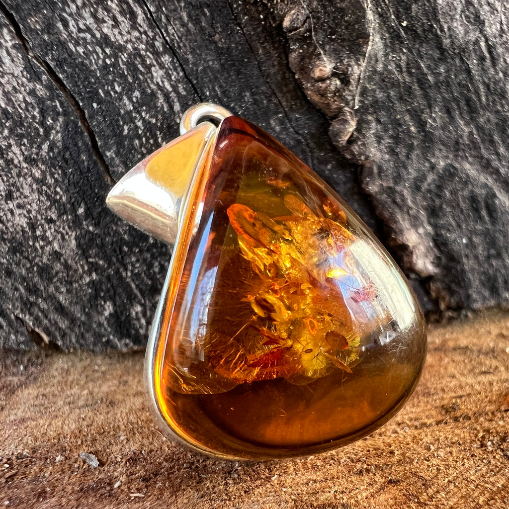 Pandantiv argint cu chihlimbar Amber8, pietre semipretioase - druzy.ro 1 
