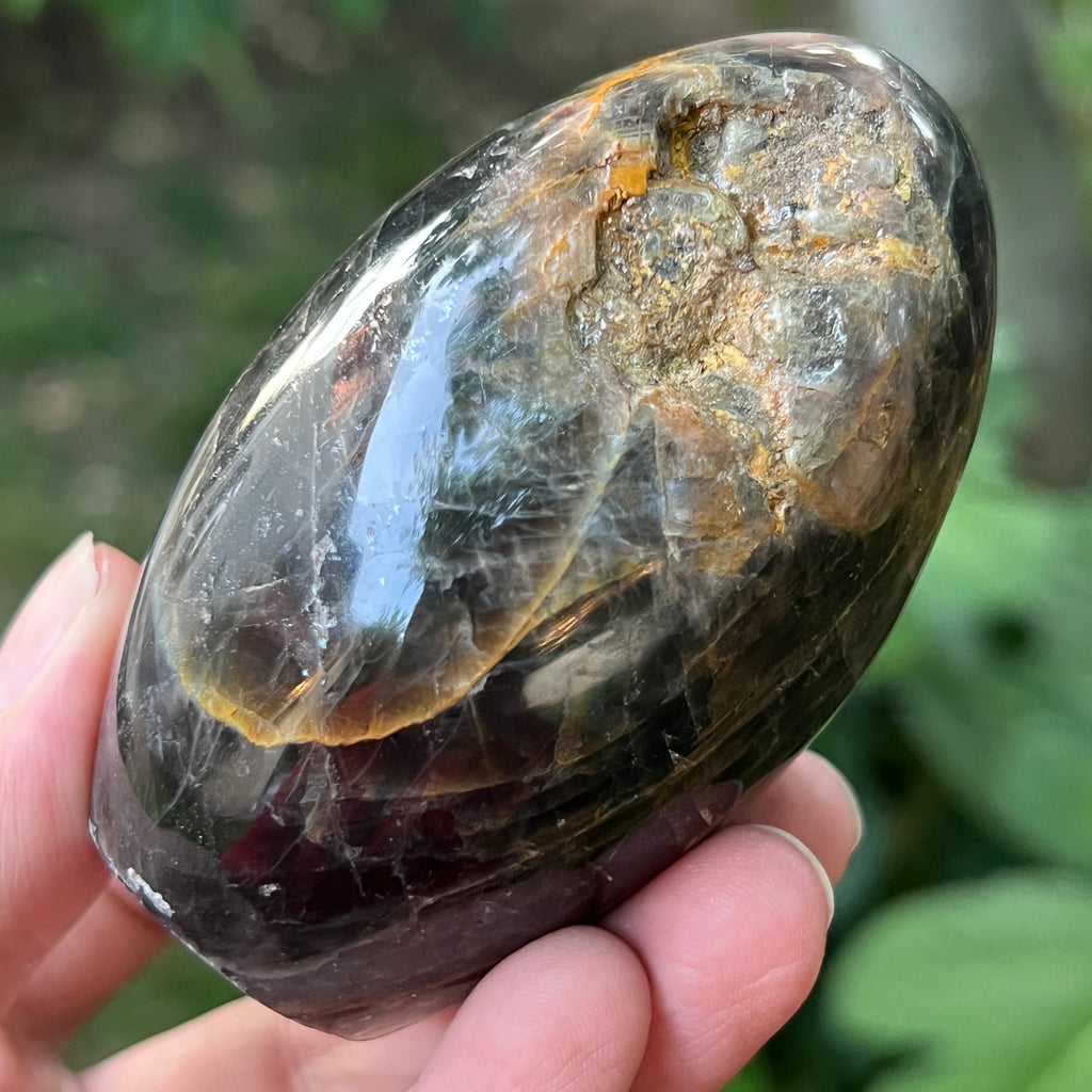Sculptura piatra lunii somon gri | Model 1, pietre semipretioase - druzy.ro 12 