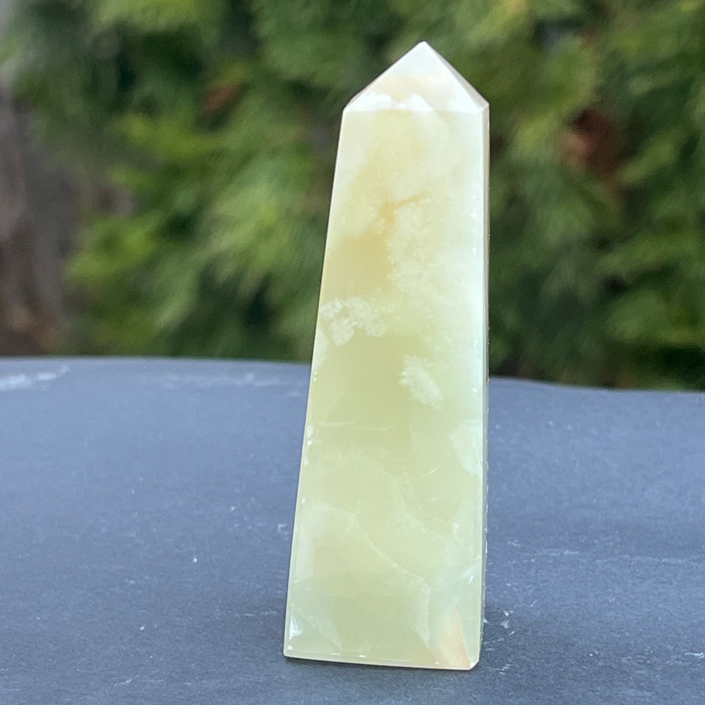 Onix verde obelisc/turn model 2, pietre semipretioase - druzy.ro 5 