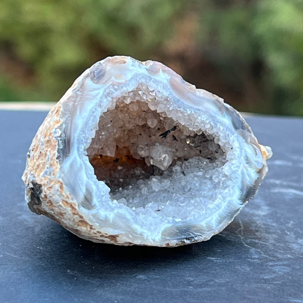 Cluster Agat FEATHER m4, agat cu cuart, druzy.ro, cristale 2