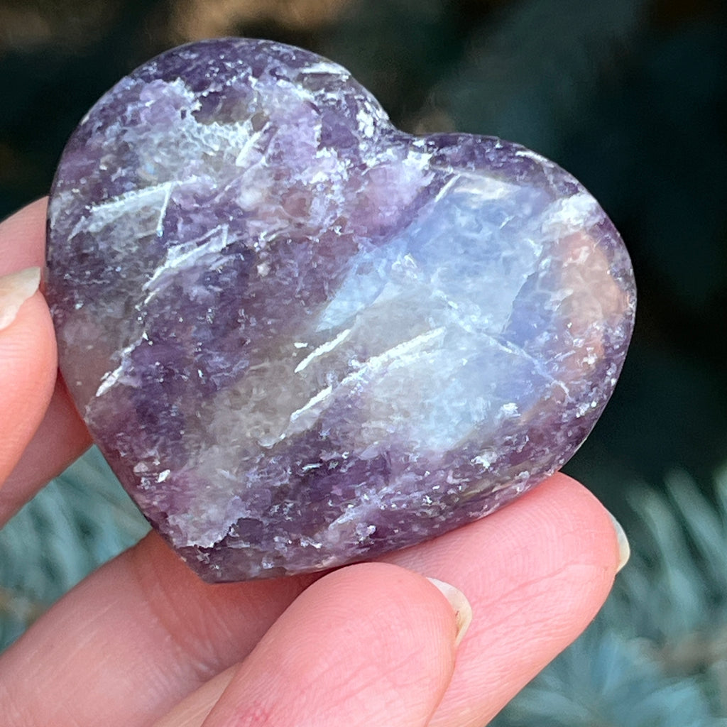 Lepidolit inima m11, pietre semipretioase - druzy.ro 1 