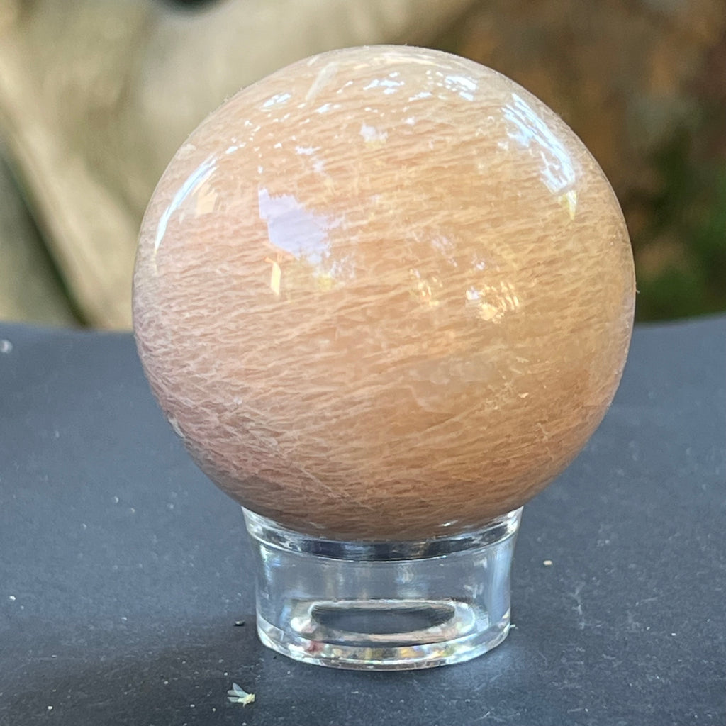 Piatra lunii somon piersica sfera m3, druzy.ro, pietre semipretioase 2