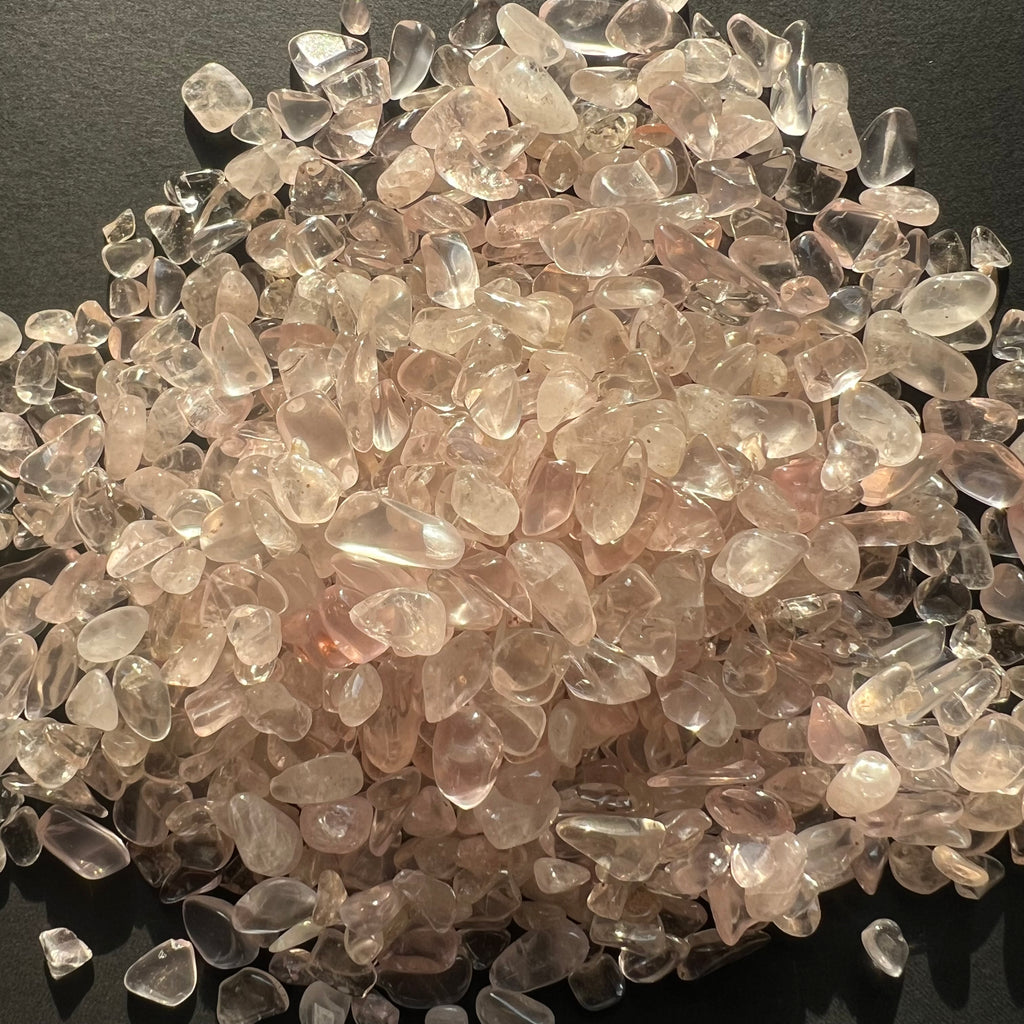 Cuart roz chips 6-8 mm, pietre semipretioase - druzy.ro 2