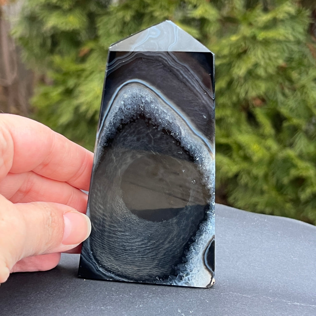 Obelisc druzy onix model 1, pietre semipretioase - druzy.ro 3 