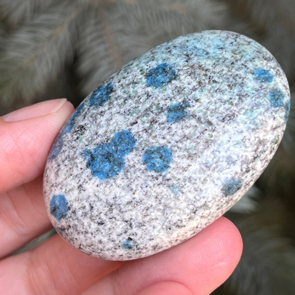 Palmstone K2 Granit cu azurit model 4, pietre semipretioase - druzy.ro 1 