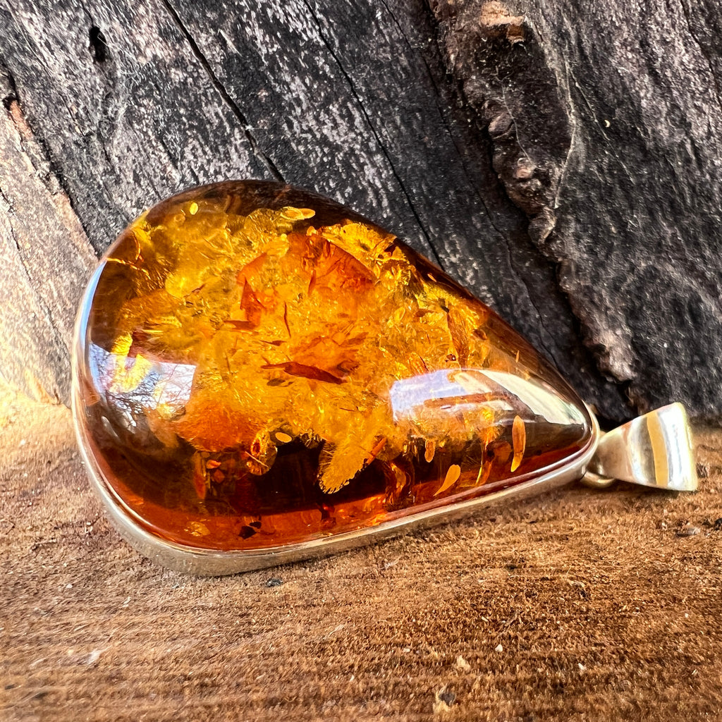 Pandantiv argint cu chihlimbar Amber1, pietre semipretioase - druzy.ro 5 