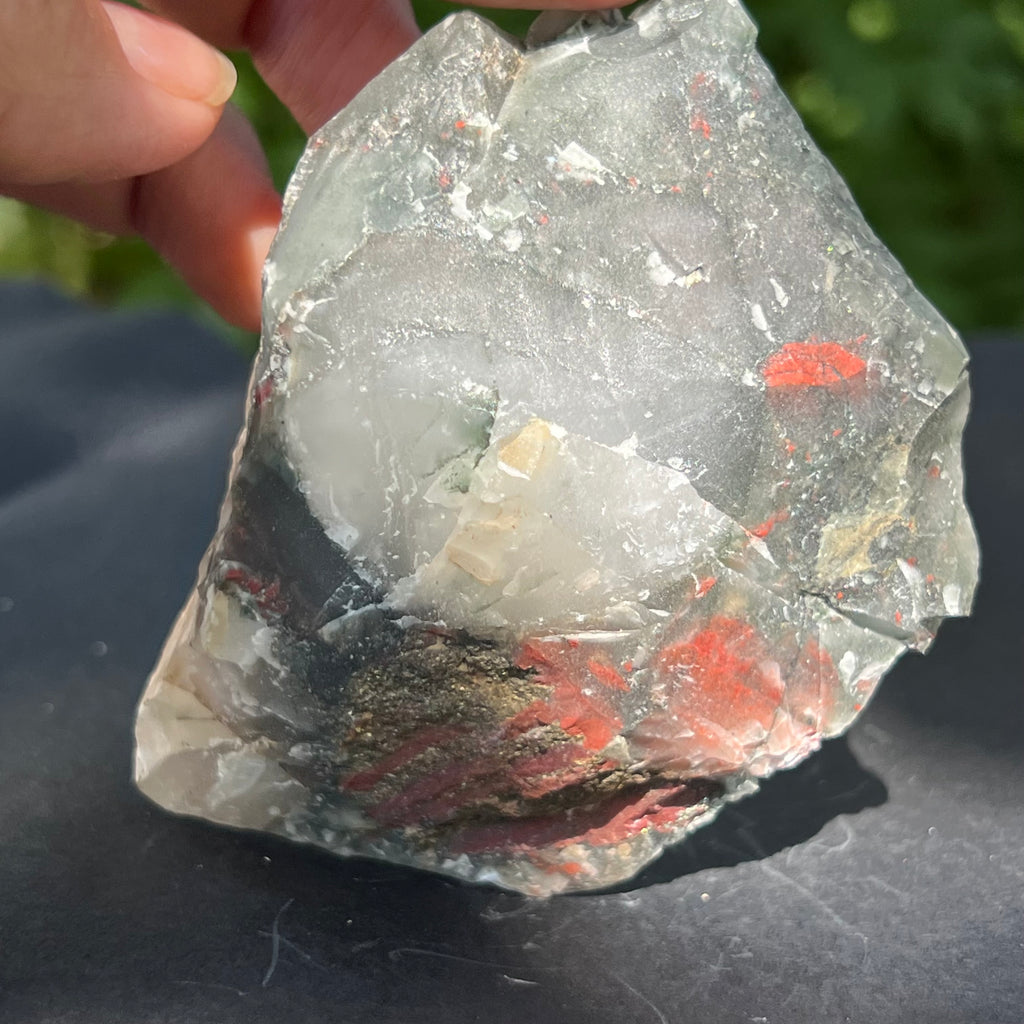 Seftonit piatra sangelui bruta model 7, pietre semipretioase - druzy.ro 3
