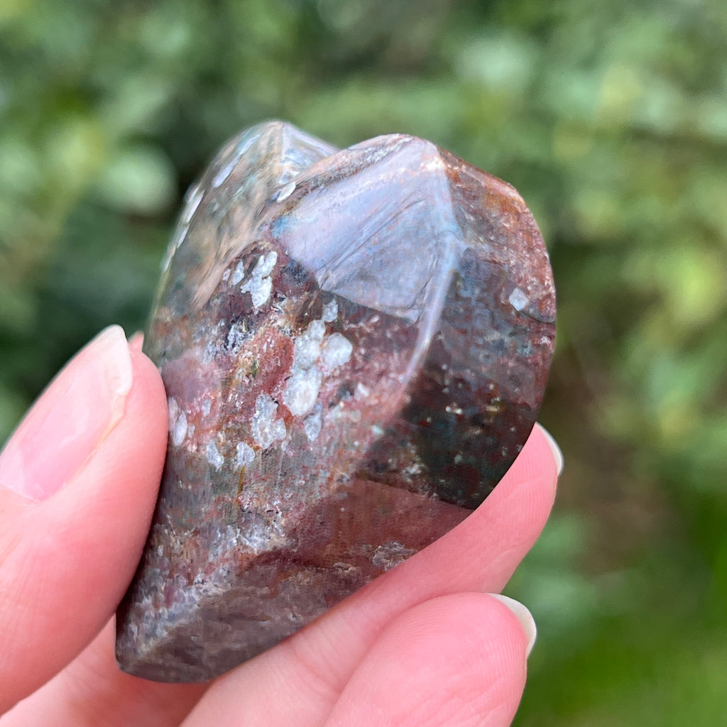 Inima agat muschi model 3, pietre semipretioase - druzy.ro 5 