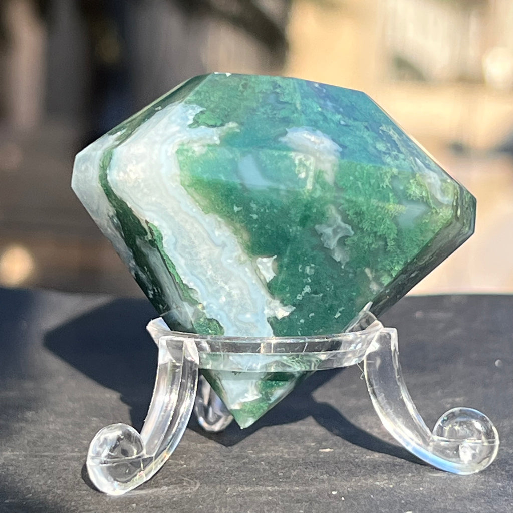 Agat muschi / moss diamant model 1, druzy.ro, cristale 7