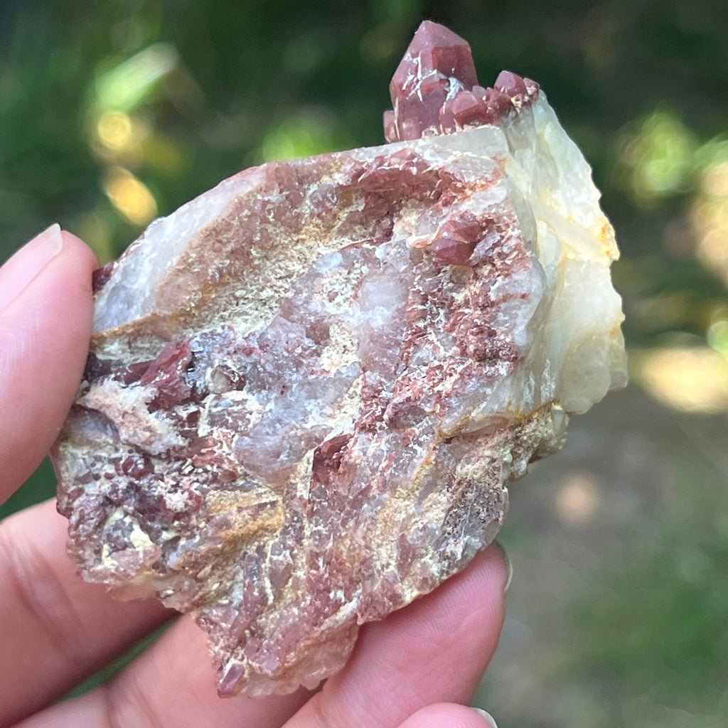 Cluster rosu hematoid din Zimbabwe model 5, pietre semipretioase - druzy.ro 4 