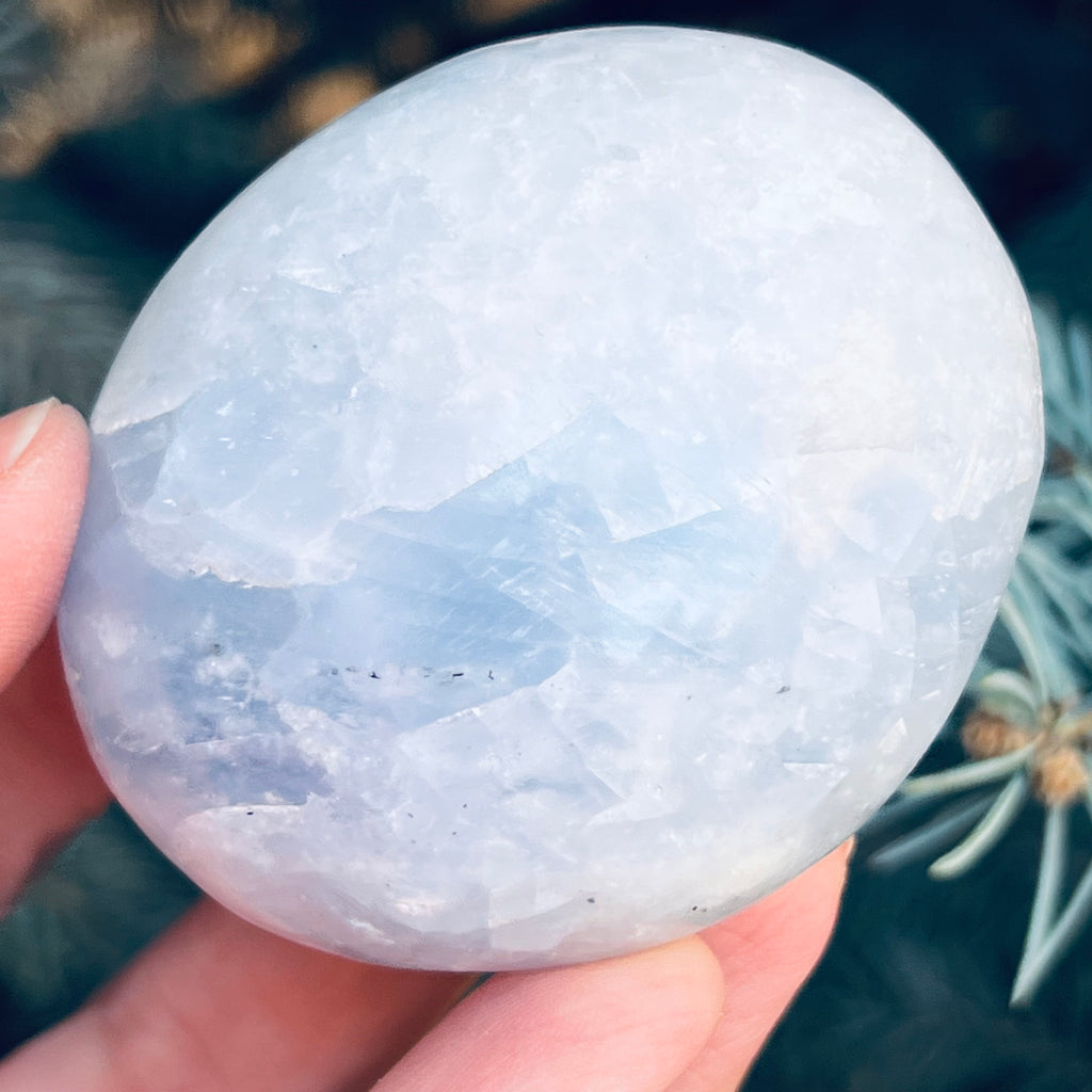 Calcit albastru palmstone model 5, druzy.ro, cristale 6