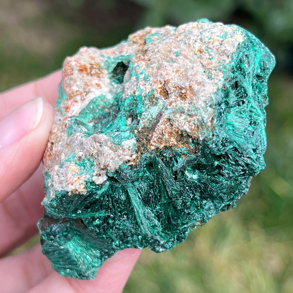 Malachit matasos piatra bruta m2, pietre semipretioase - druzy.ro 4 
