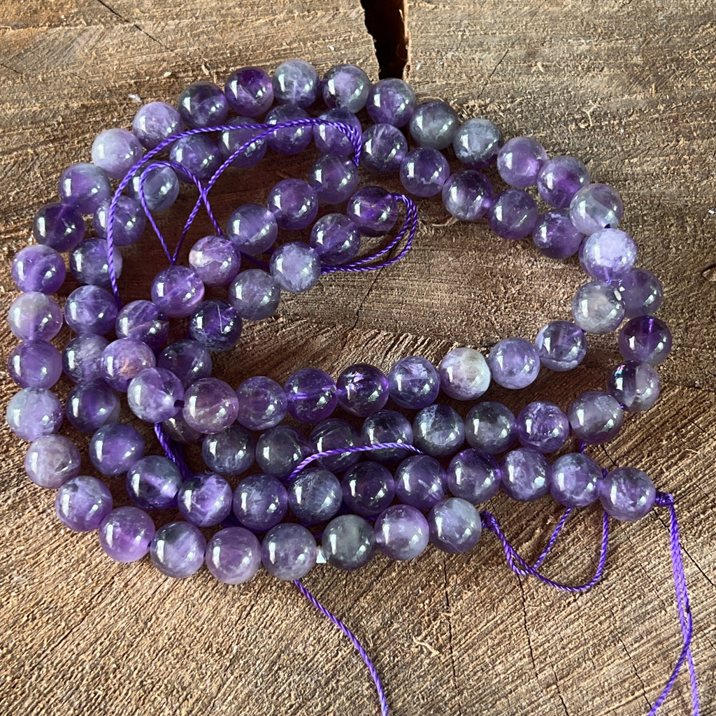 Sirag margele pietre semipretioase sfere AMETIST CHEVRON, pietre semipretioase - druzy.ro 3 