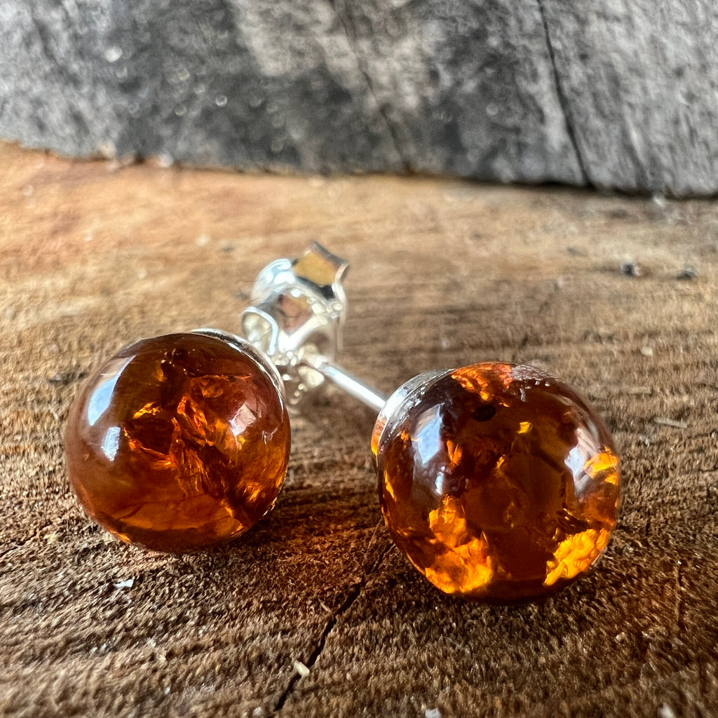 Cercei argint cu chihlimbar Amber24, pietre semipretioase - druzy.ro 3 