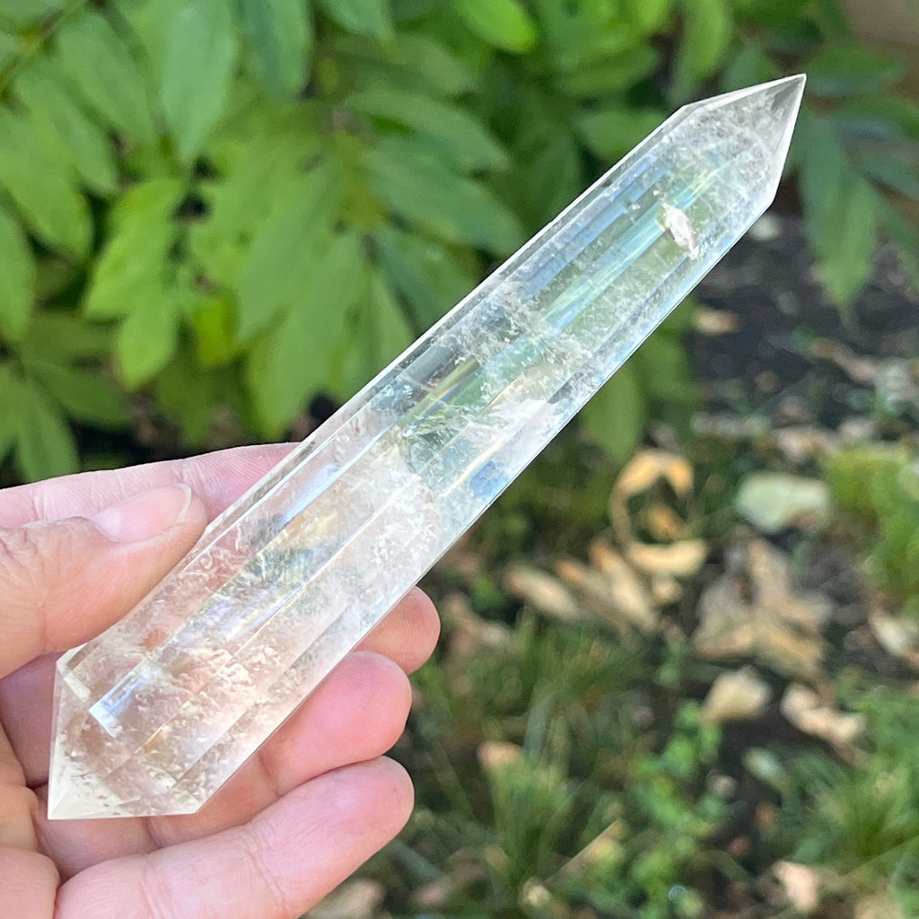 Bagheta cuart vogel, 12 fete, Brazilia model 3, pietre semipretioase - druzy.ro 3 