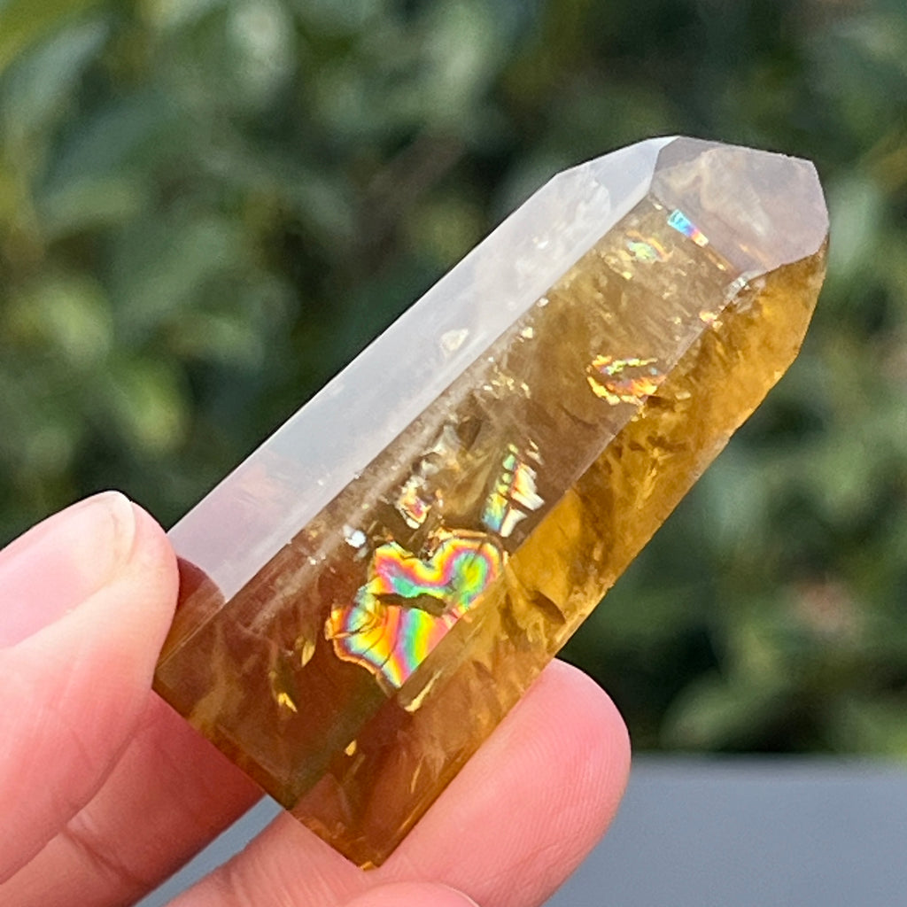 Obelisc citrin Brazilia calitate Extra AAA model 9, pietre semipretioase - druzy.ro 1 