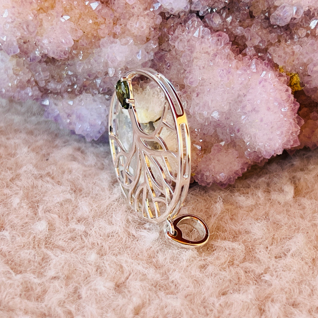 Pandantiv moldavit Tree of Life, pietre semipretioase - druzy.ro 3 