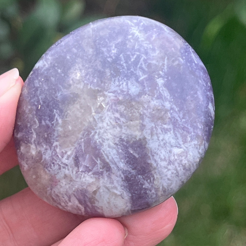 Lepidolit palmstone m9, pietre semipretioase - druzy.ro 4 