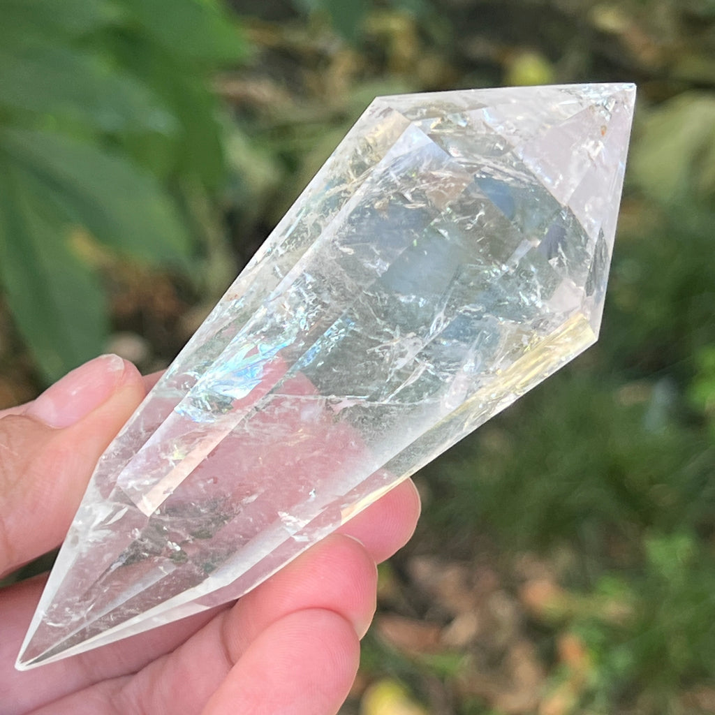 Bagheta cuart vogel, 12 fete, Brazilia model 30, pietre semipretioase - druzy.ro 5 