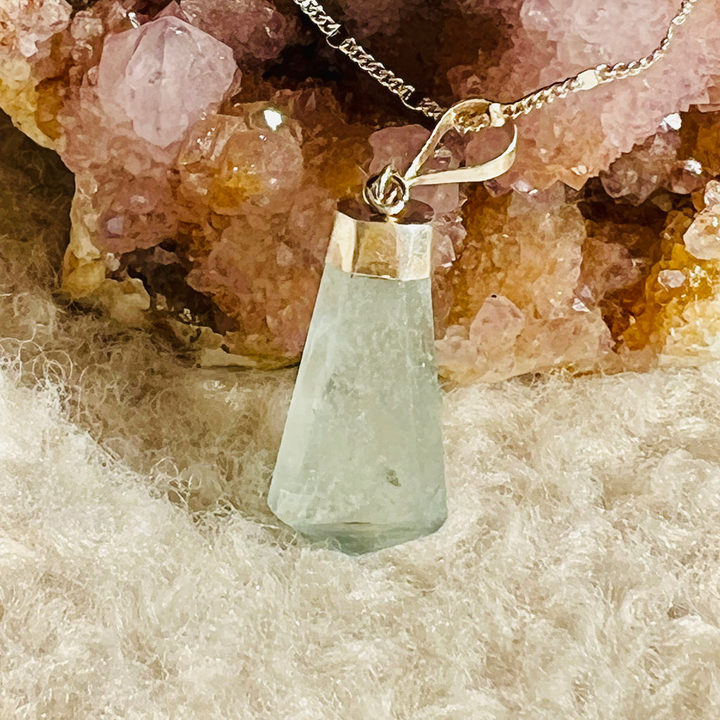 Pandantiv acvamarin argint model 9, druzy.ro, cristale 2