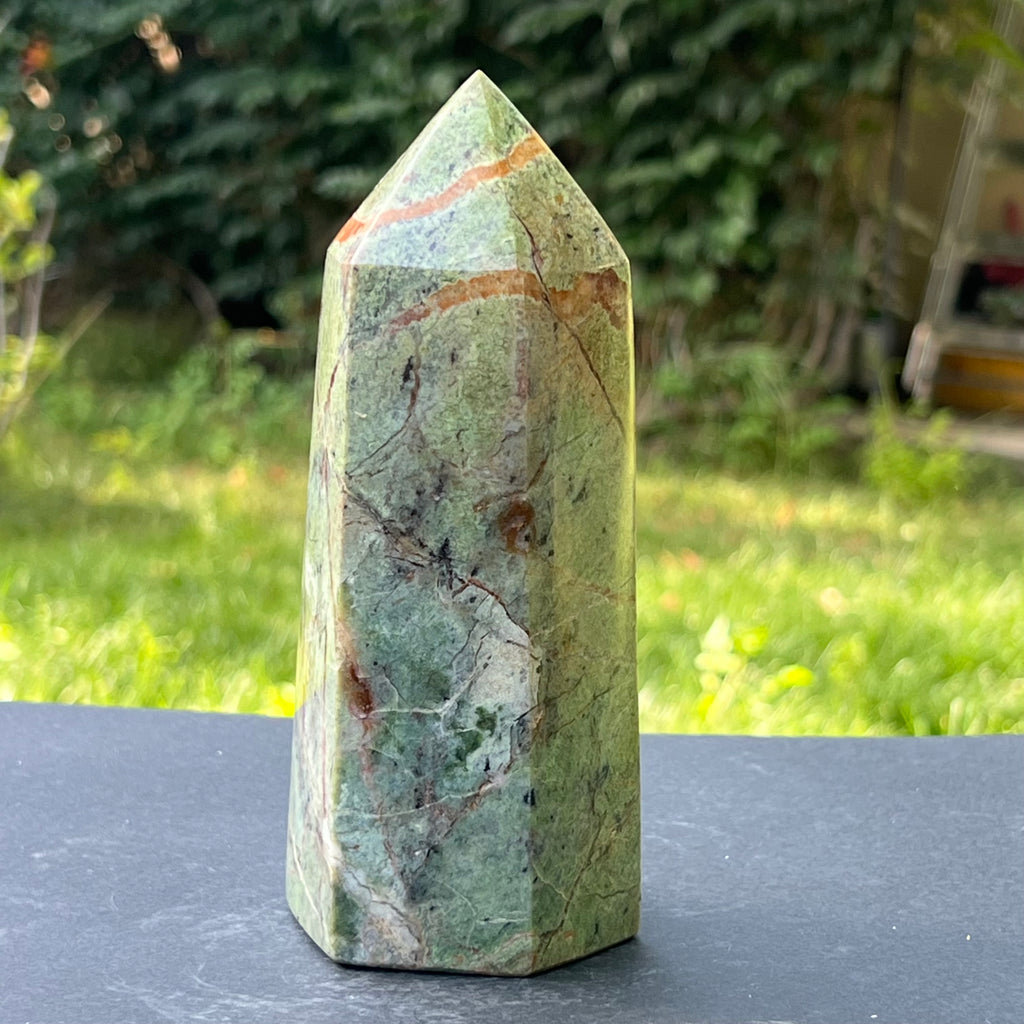 Obelisc crisopraz model 1, pietre semipretioase - druzy.ro 7