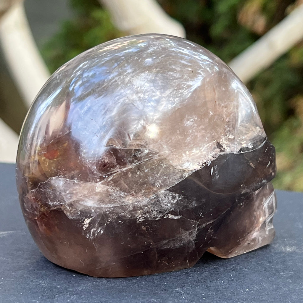 Craniu cuart fumuriu model 1, druzy.ro, cristale 4