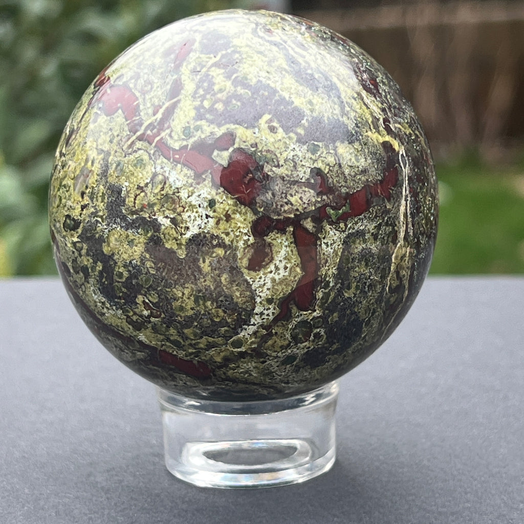 Sfera piatra sangele dragonului (epidot&piedmontit) model 1, pietre semipretioase - druzy.ro 9 