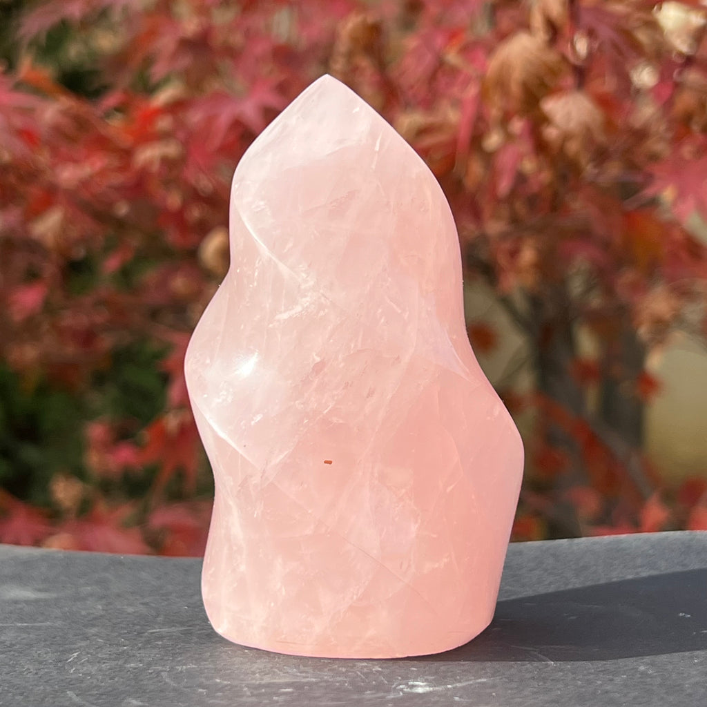 Flacara cuart roz model 2 din Madagascar, druzy.ro, cristale 6