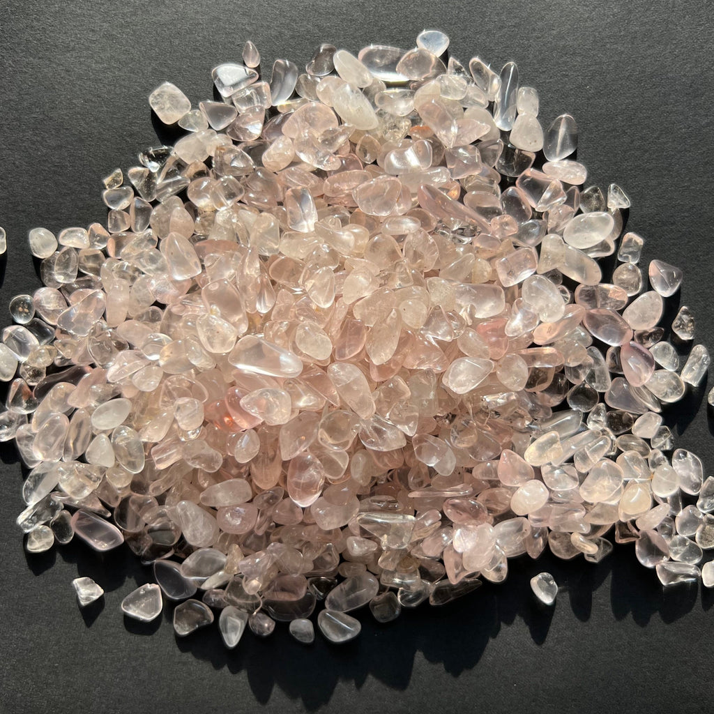 Cuart roz chips 6-8 mm, pietre semipretioase - druzy.ro 1