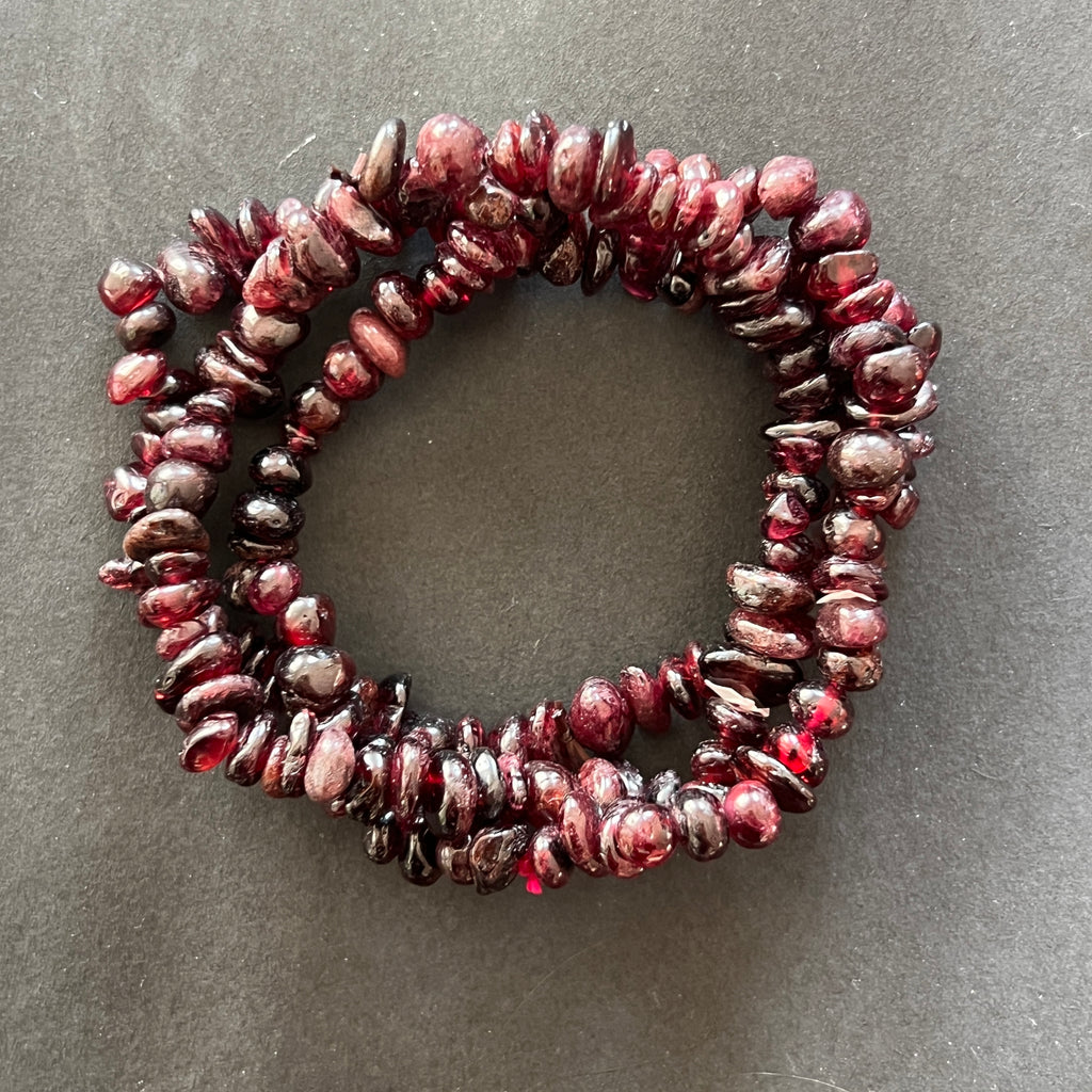 Bratara chipsuri granat, pietre semipretioase - druzy.ro 4 