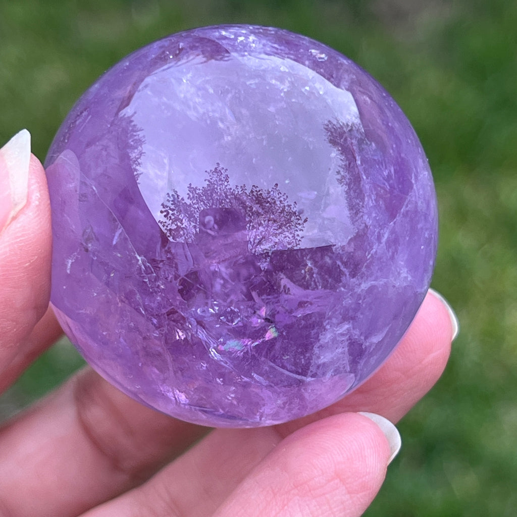 Sfera ametist AA din Brazilia model 12, pietre semipretioase - druzy.ro 4 