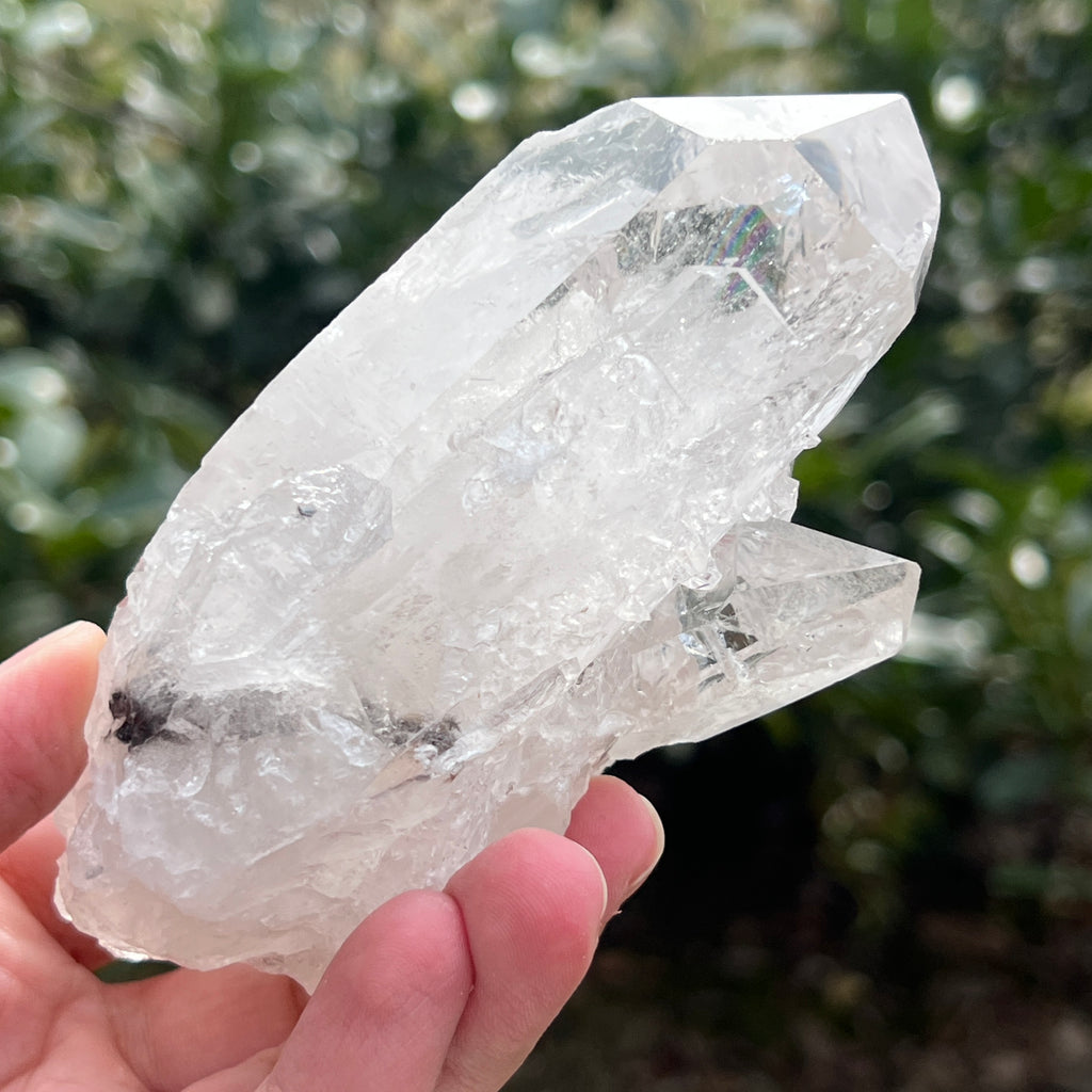 Varf cuart incolor natural, floare de mina L21, pietre semipretioase - druzy.ro 6 
