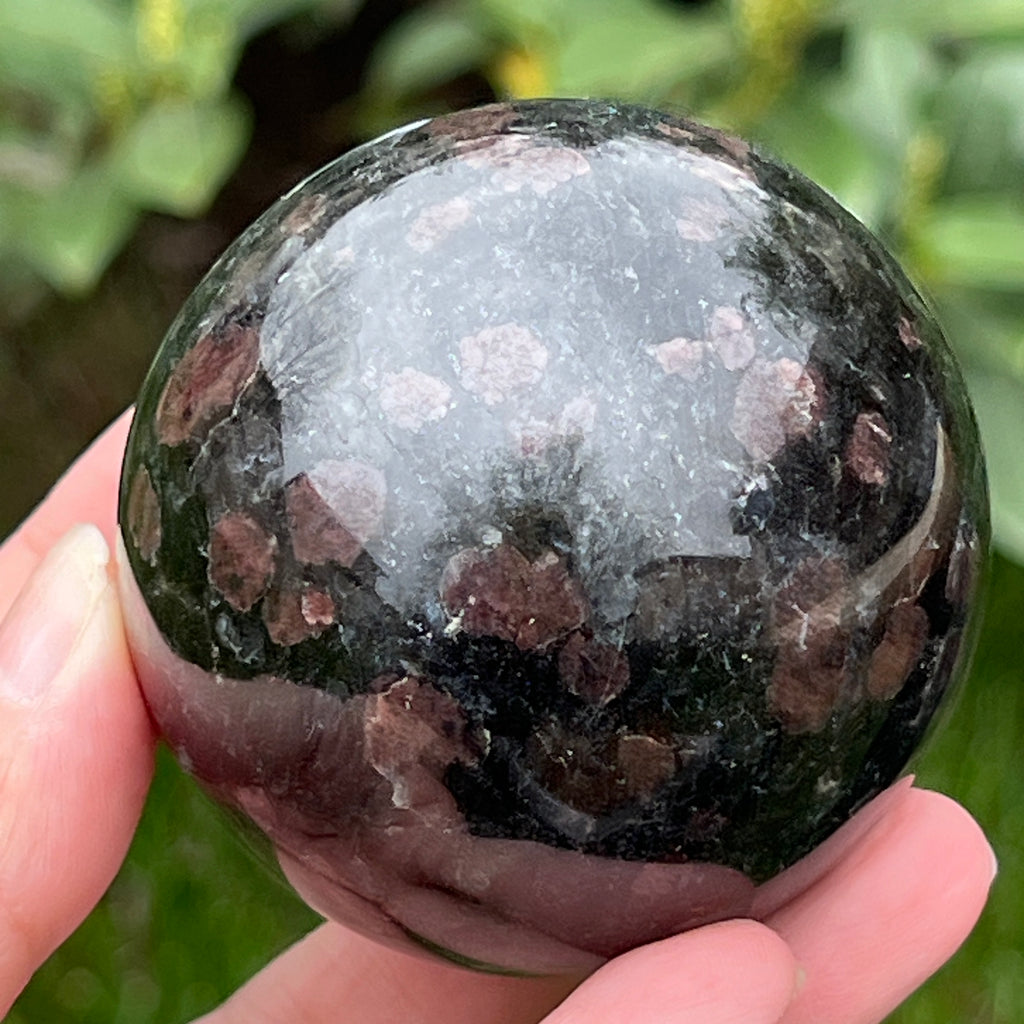 Sfera turmalina neagra cu granat model 2, pietre semipretioase - druzy.ro 3 
