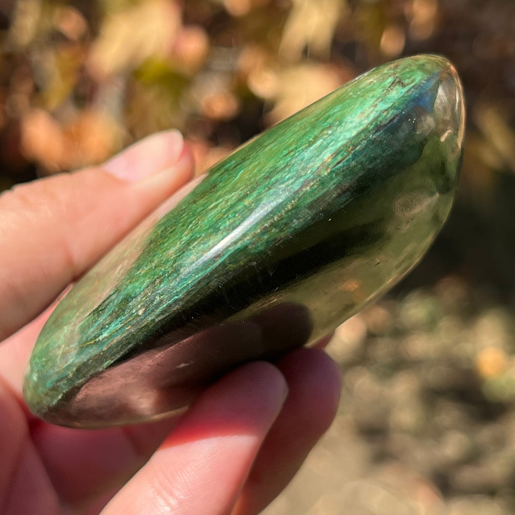 Verdit serpentin inchis Africa palmstone XL/ piatra decorativa m2, druzy.ro, cristale 6