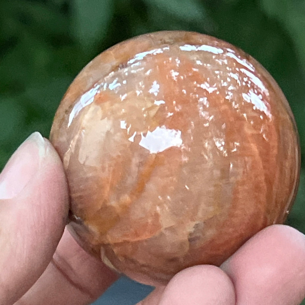 Piatra lunii somon piersica sfera model 9, pietre semipretioase - druzy.ro 6 