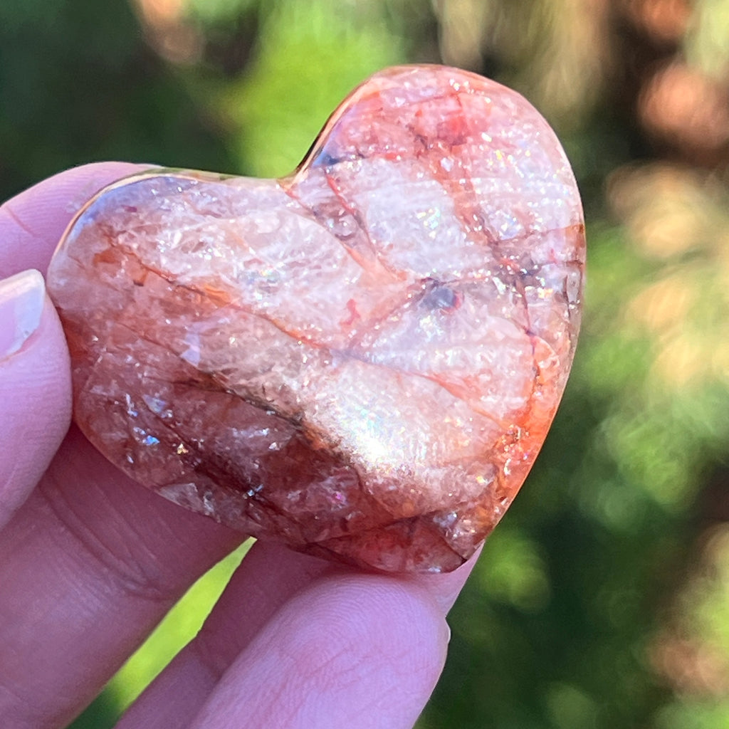 Inima cuart rosu hematoid unicat m4, pietre semipretioase - druzy.ro 4 