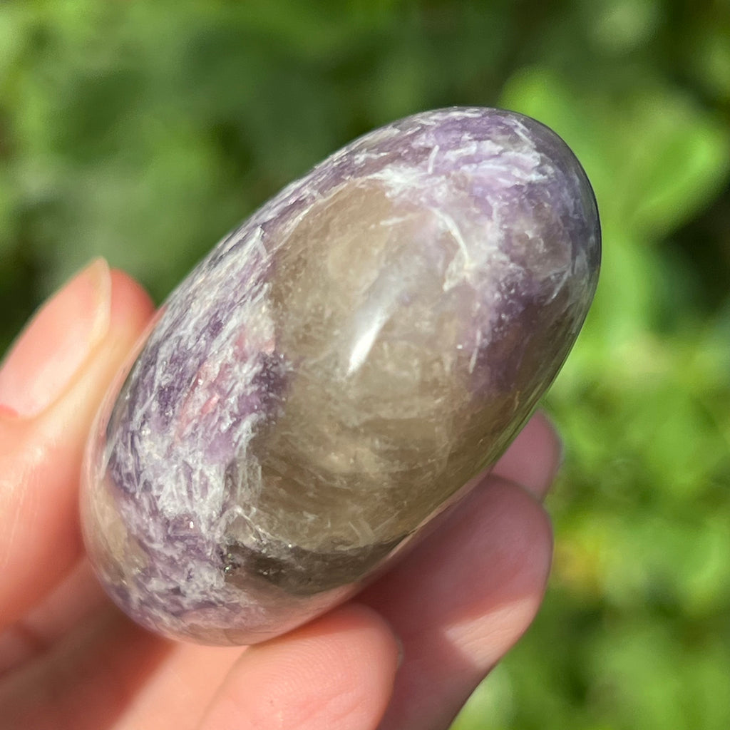 Lepidolit palmstone m5, druzy.ro, cristale 8