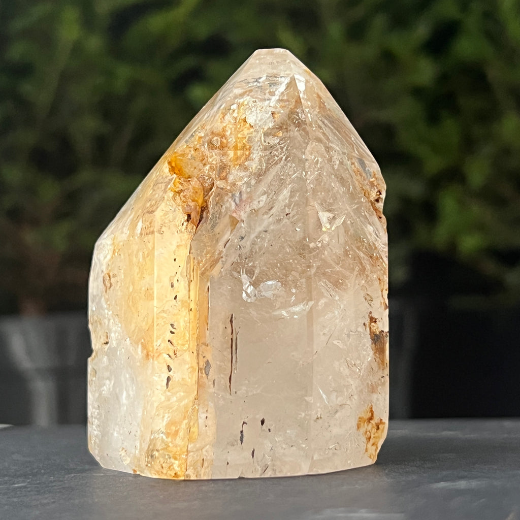 Cuart fumuriu generator/varf mina Brandberg | Model L5, pietre semipretioase - druzy.ro 5 