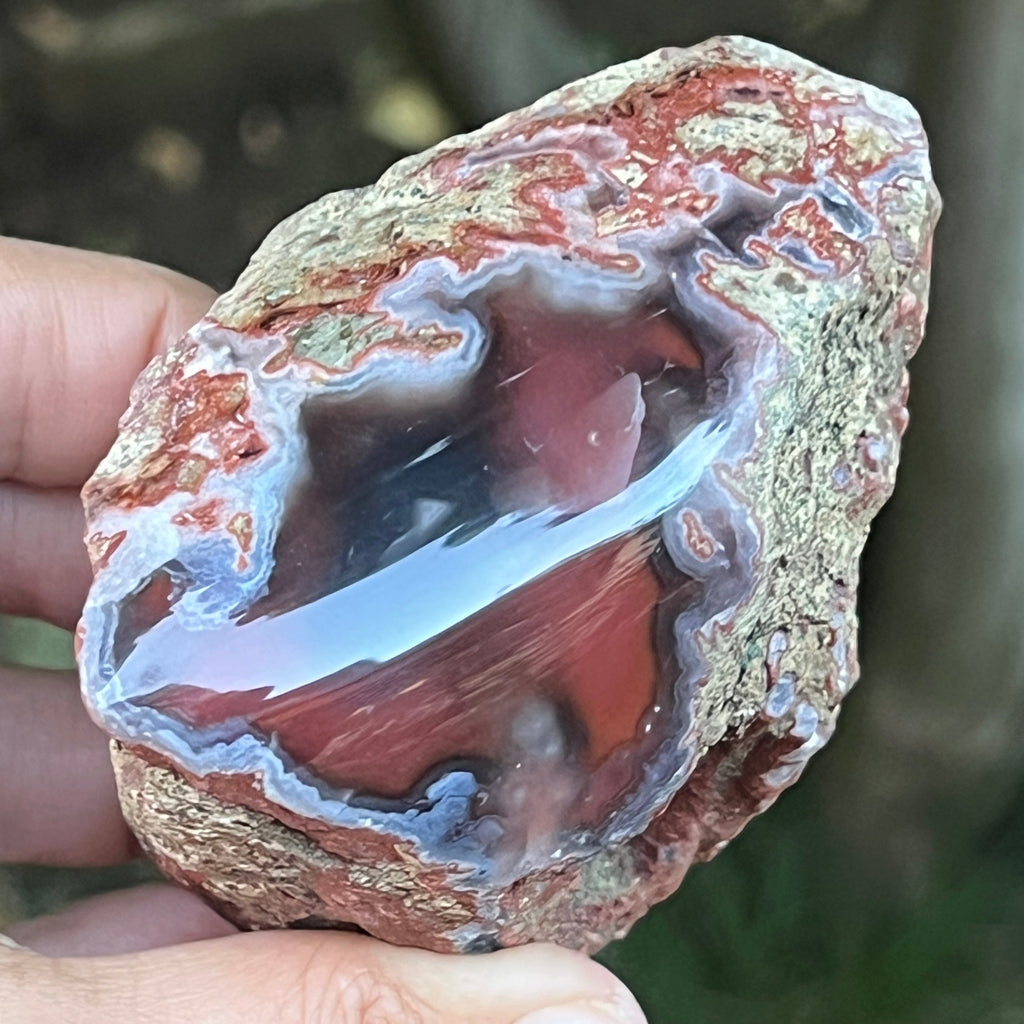 Agat de Botswana, nodul agat river model 14, pietre semipretioase - druzy.ro 1 