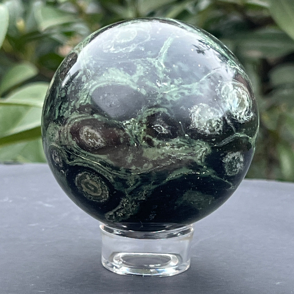 Sfera jasp kambaba Madagascar model 1, pietre semipretioase - druzy.ro 10 