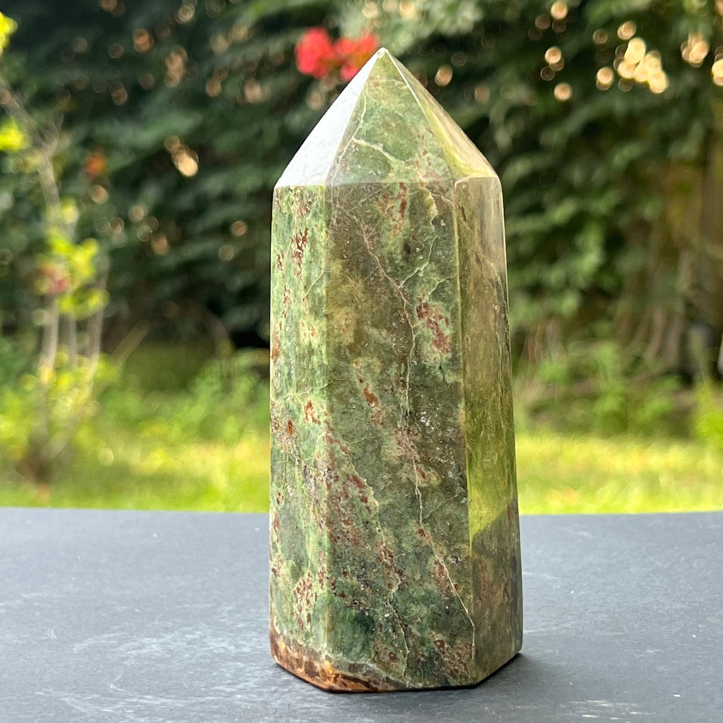 Obelisc crisopraz model 2, pietre semipretioase - druzy.ro 6